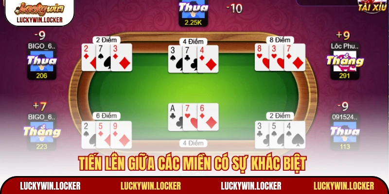 Tiến lên giữa các miền có sự khác biệt