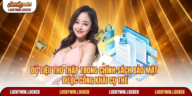 Dữ liệu thu thập trong chính sách bảo mật được công khai cụ thể